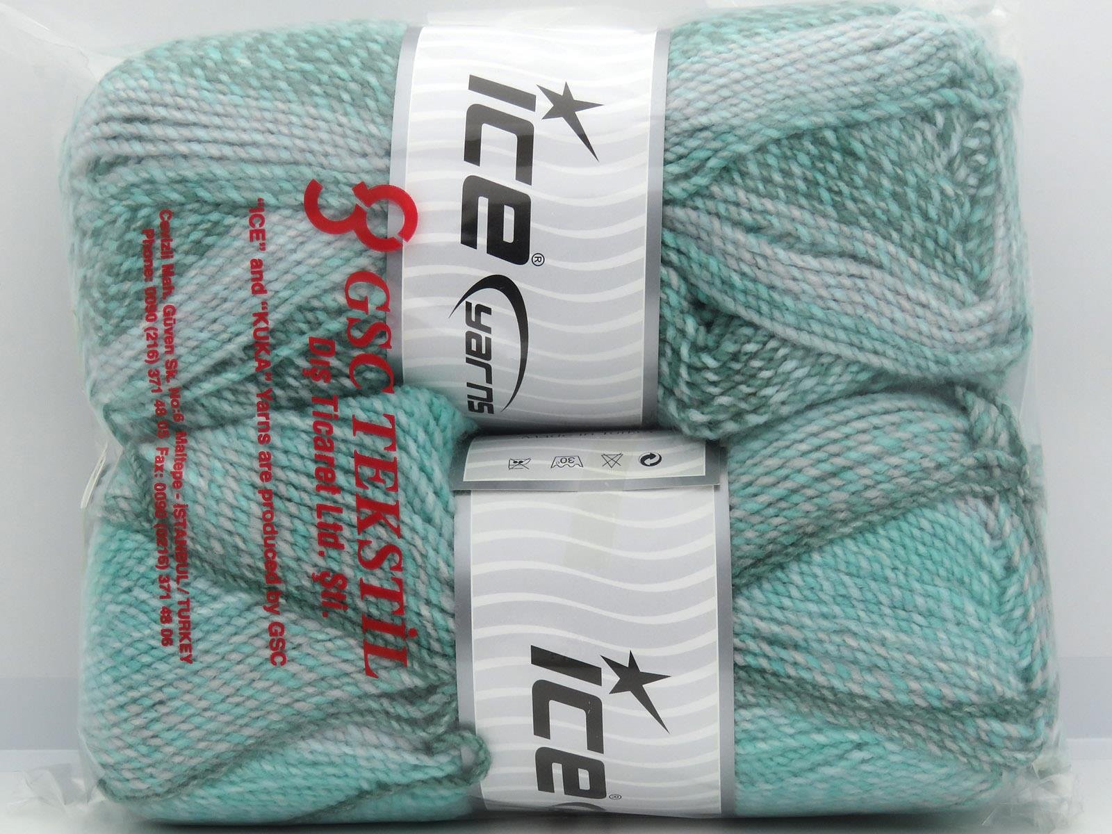 Mosaic Light Grey, Green Shades