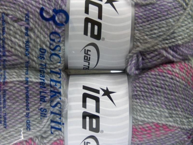 Mosaic Pink, Lilac, Grey