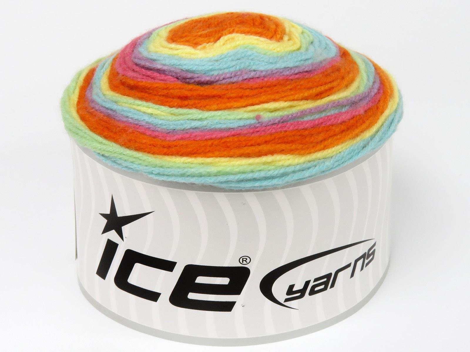 Muffins Pink, Orange, Yellow, Light Turquoise