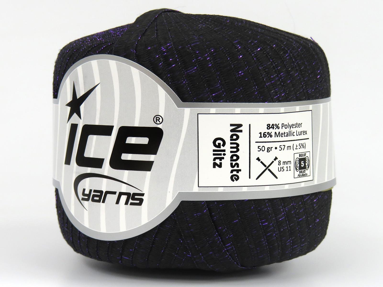 Namaste Glitz Black, Purple