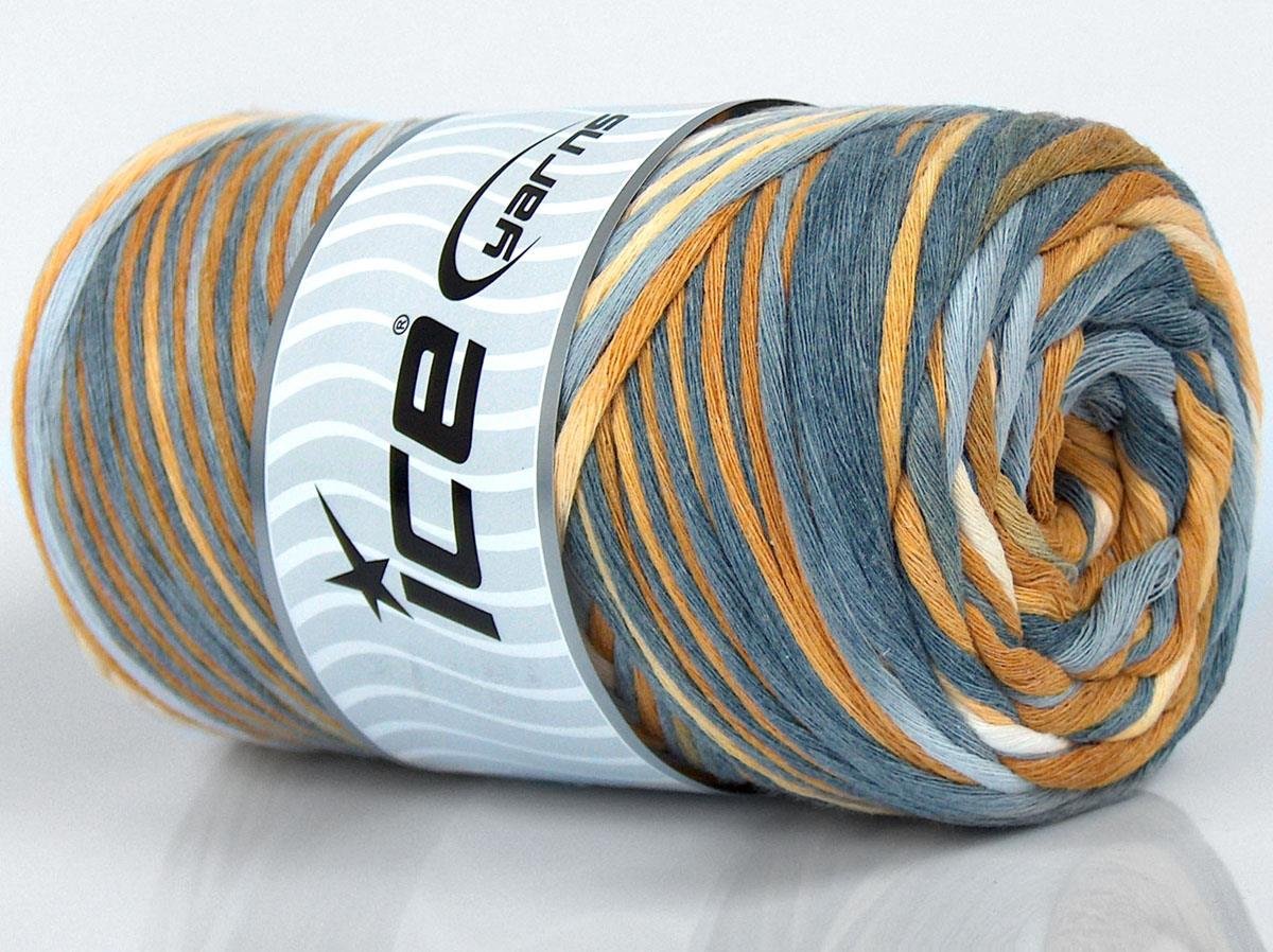 Natural Cotton Color 3mm Light Brown, Cream Shades, Grey Shades