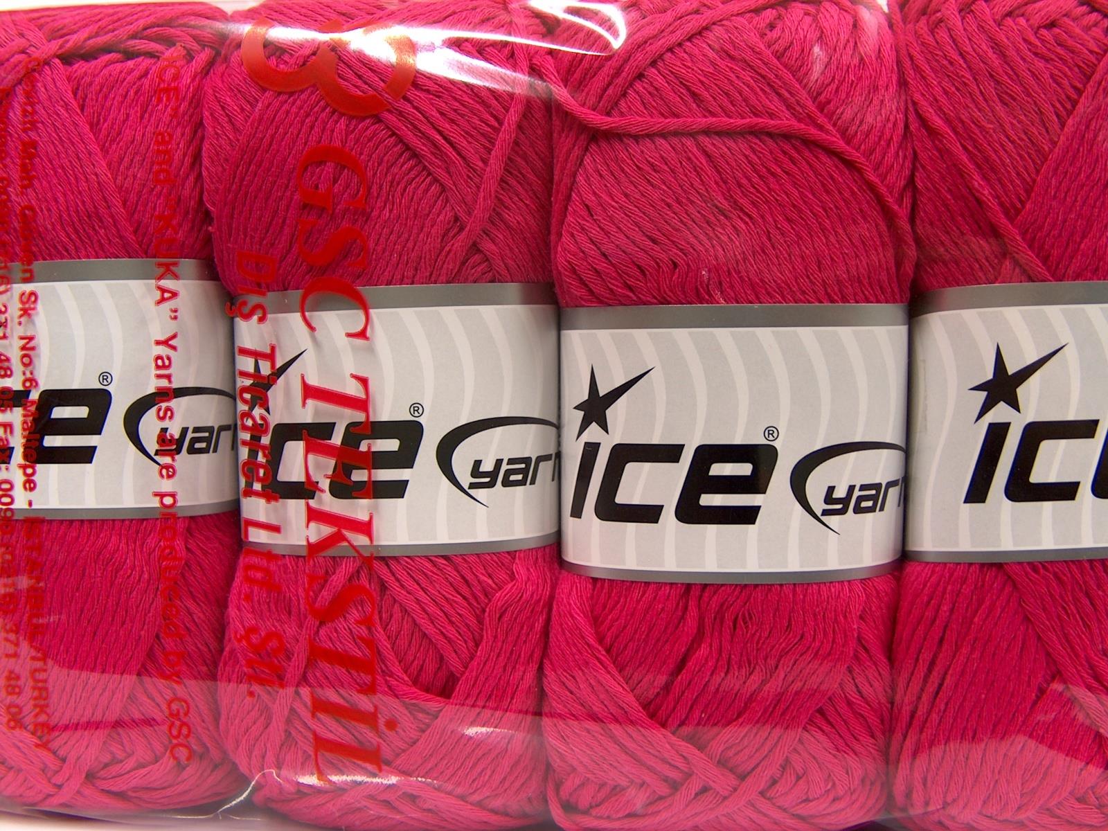 Natural Cotton Fuchsia