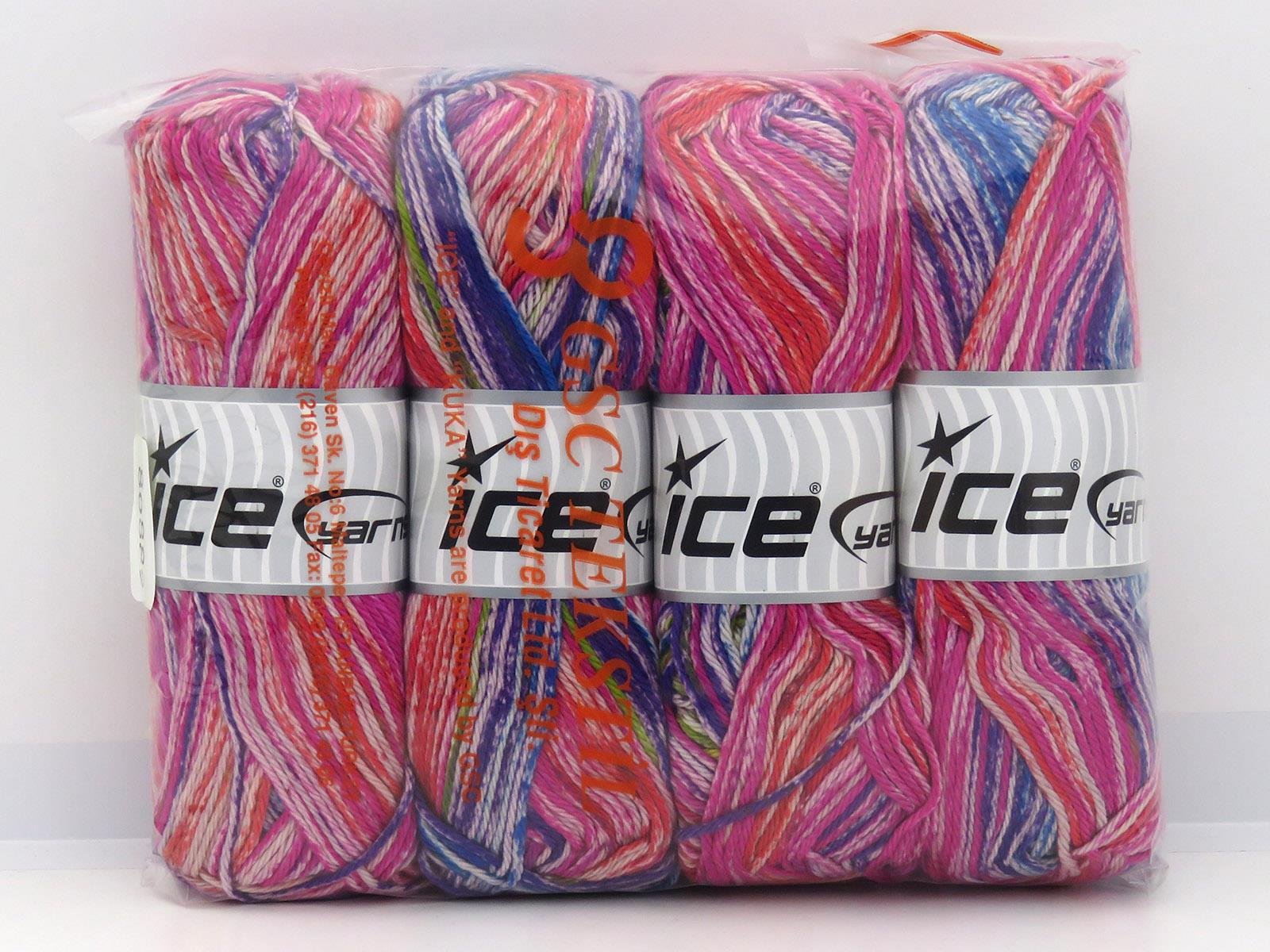 Noble Cotton Print Green, Blue, Purple, Red, Fuchsia