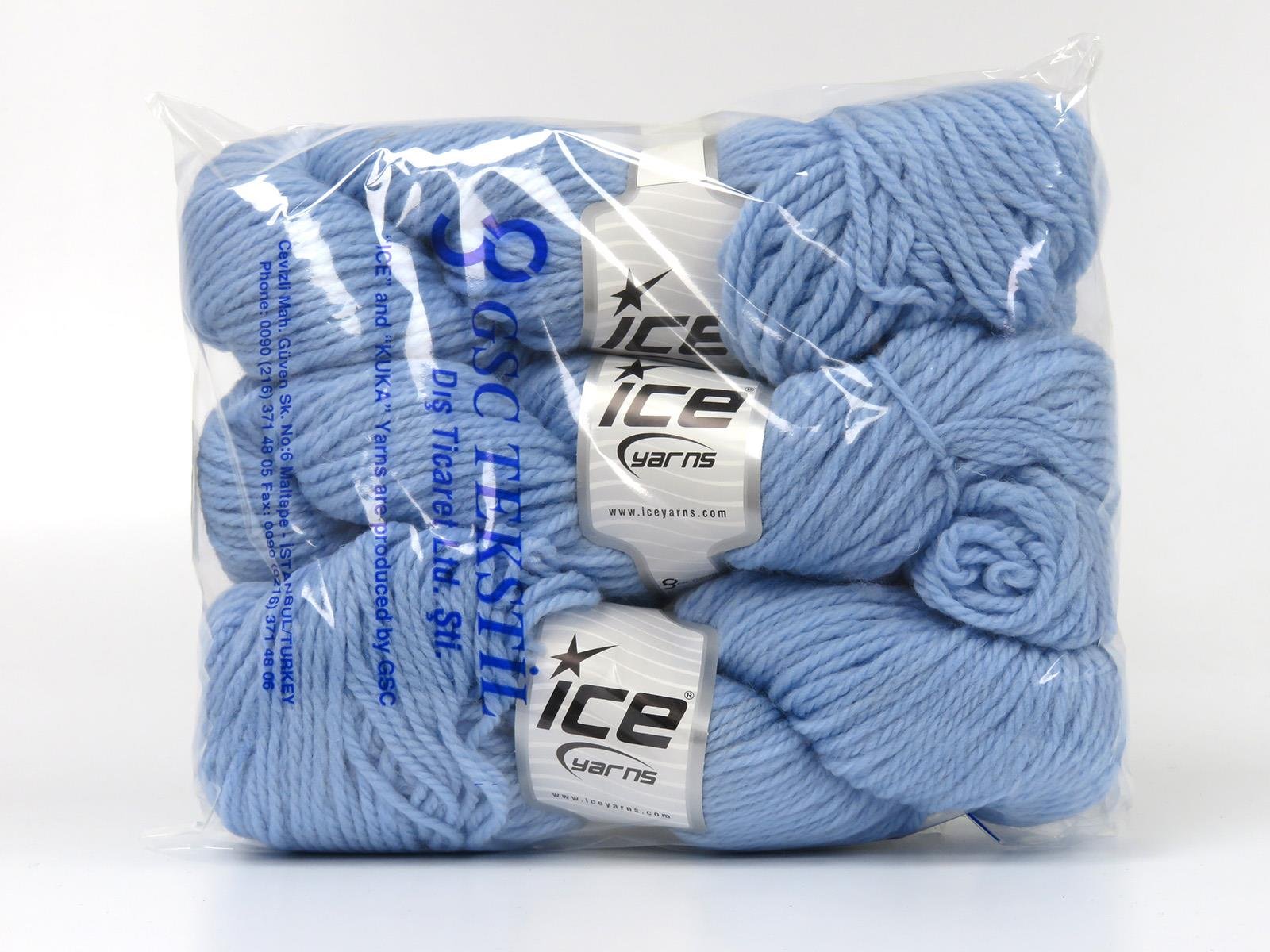 Organic Wool Bulky Baby Blue