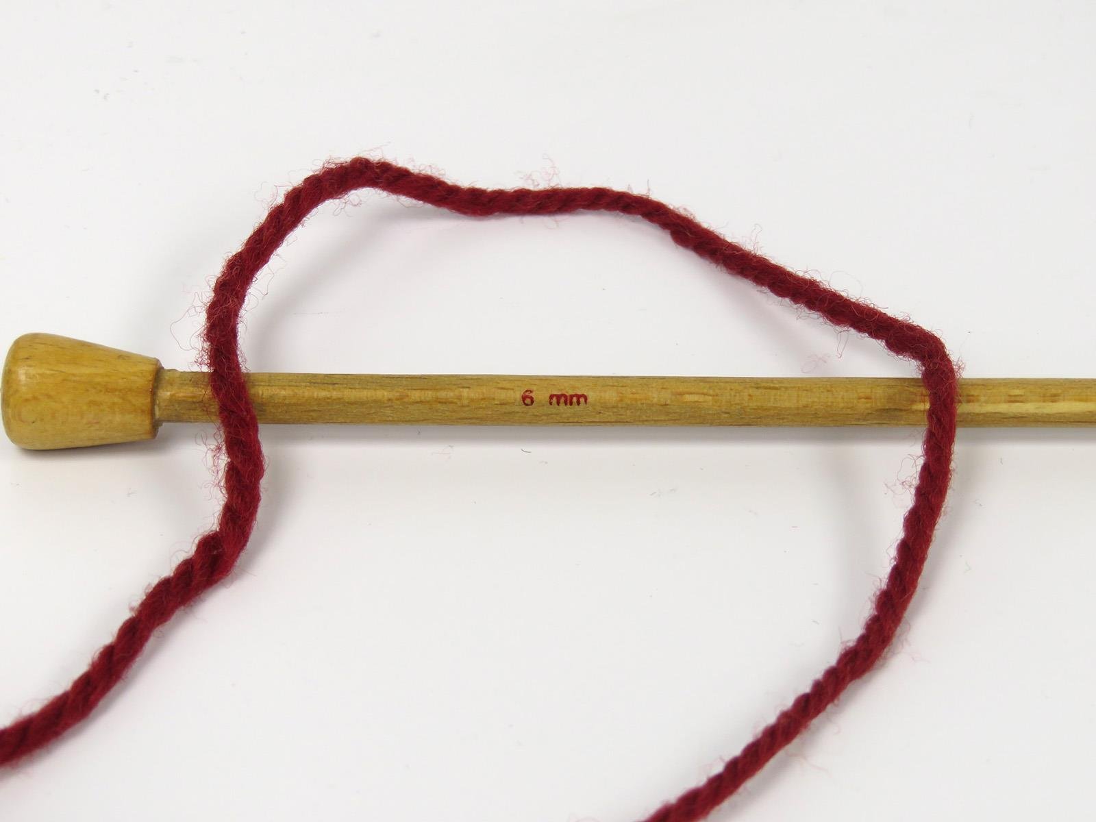 Organic Wool Bulky Dark Red