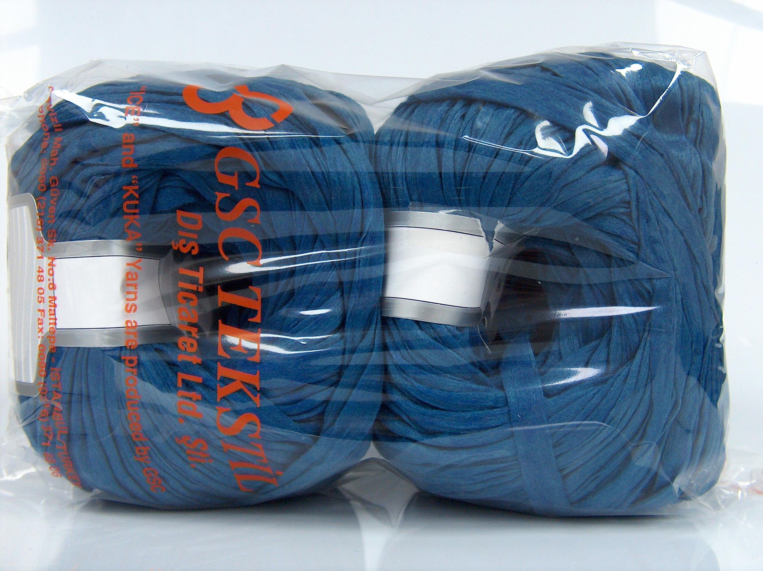 Paper Ribbon Dark Jeans Blue