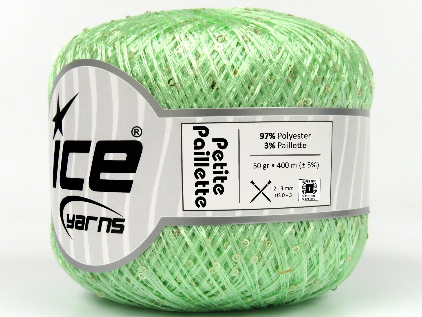 Petite Paillette Mint Green