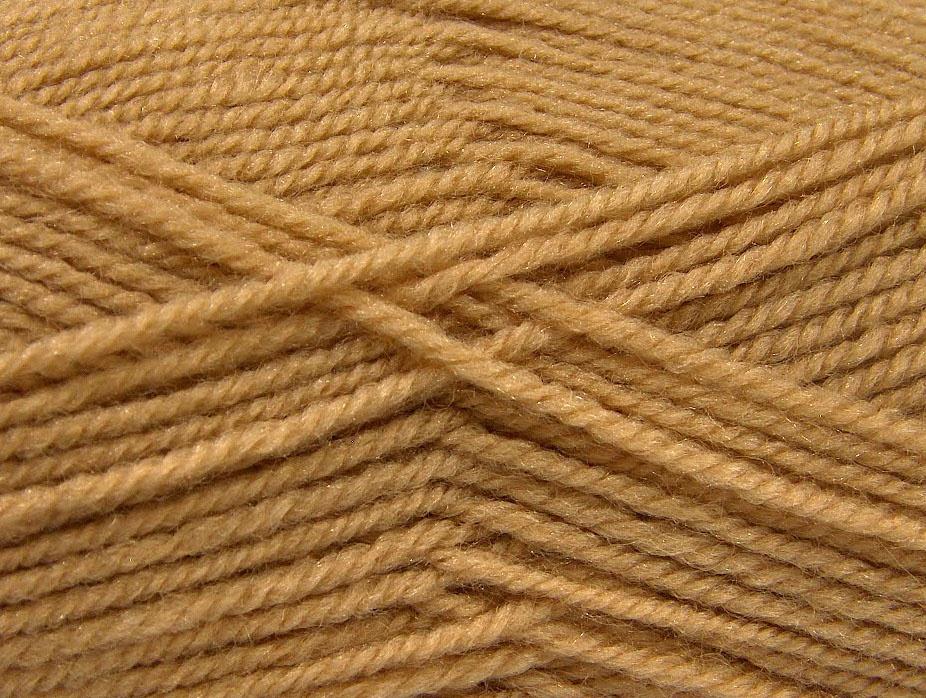 Plain Wool Worsted Cafe Latte