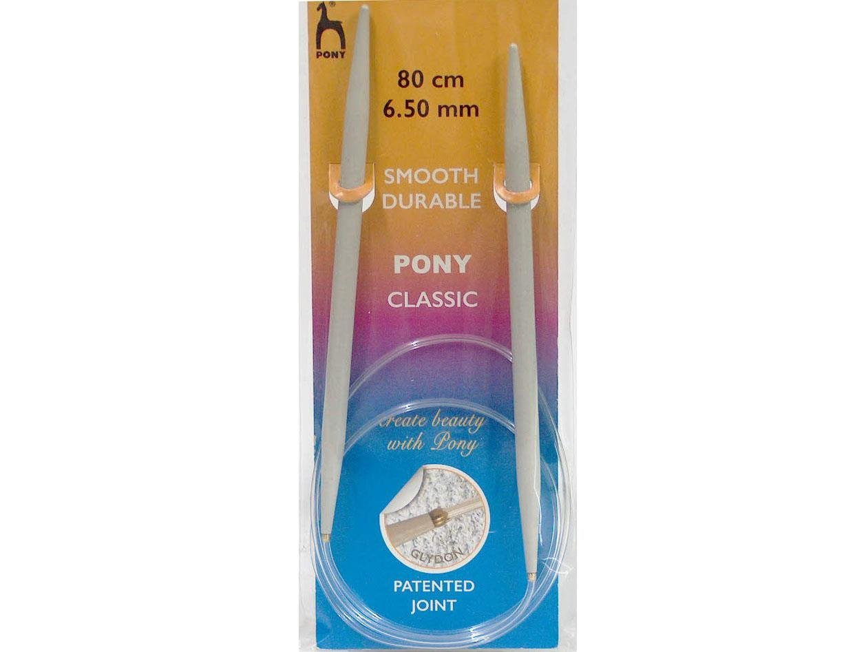 Pony Circular Knitting Needles - 80 cm . 6.5 mm (US 10 1/2)