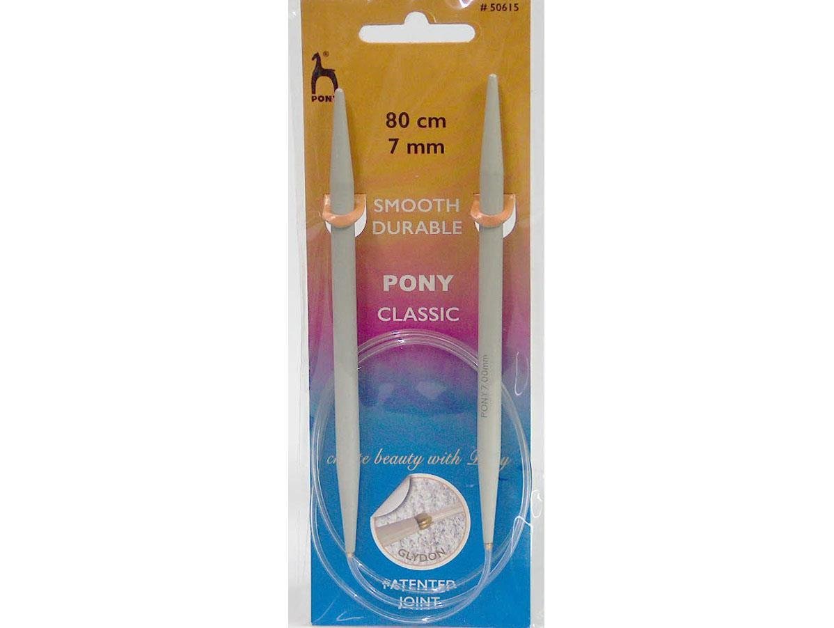 Pony Circular Knitting Needles - 80 cm . 7 mm (US 10 1/2)