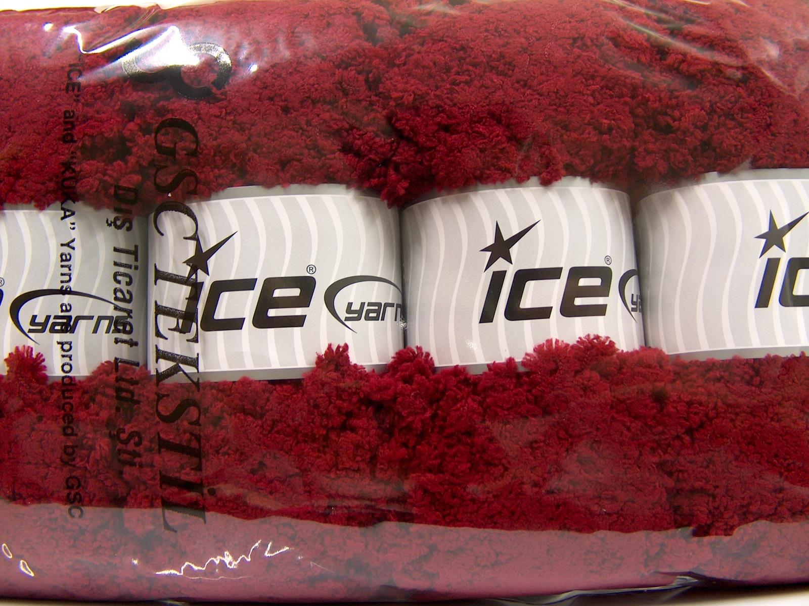 Puffy Popcorn Dark Burgundy