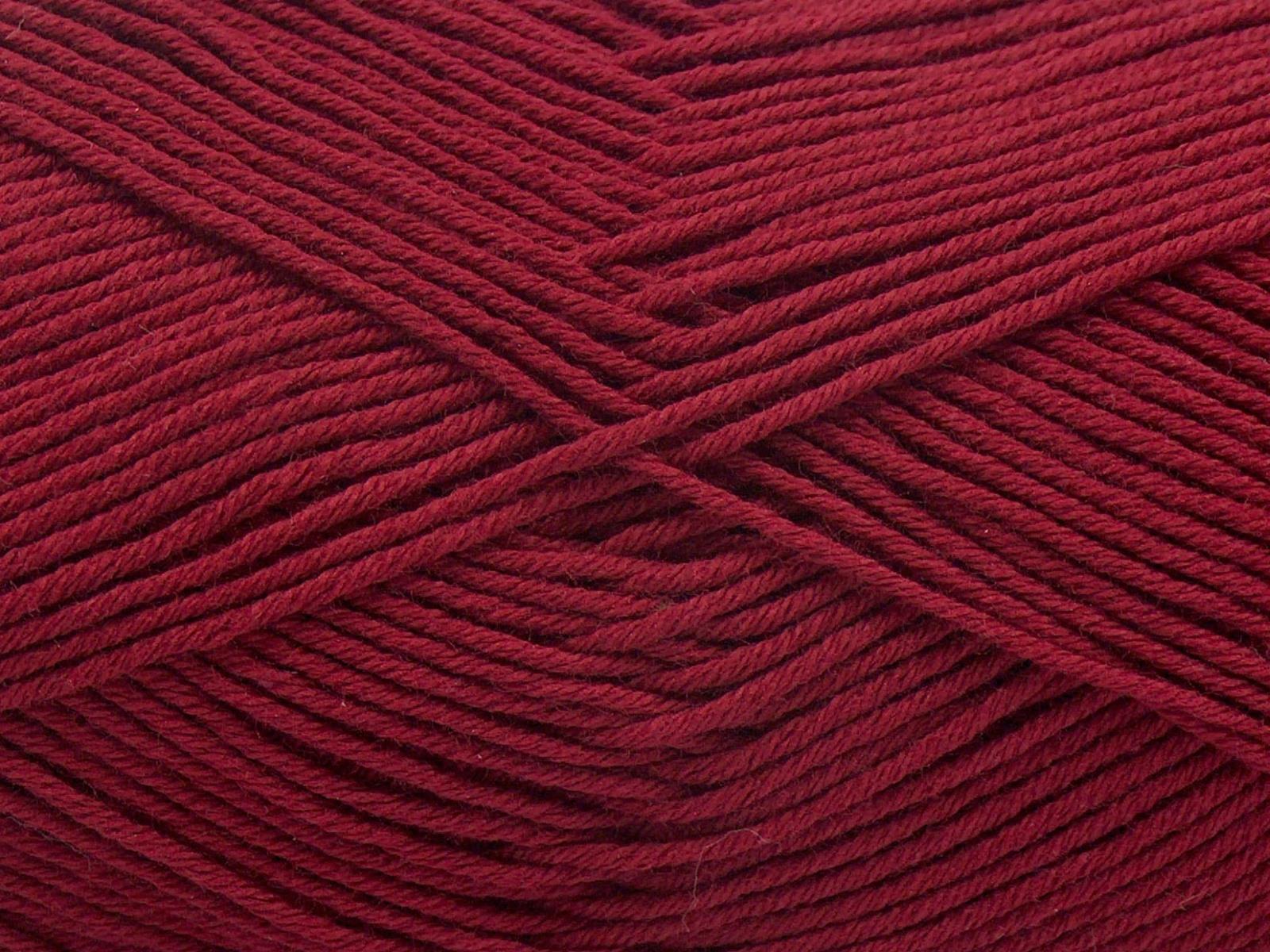 Pure Cotton Fine Burgundy