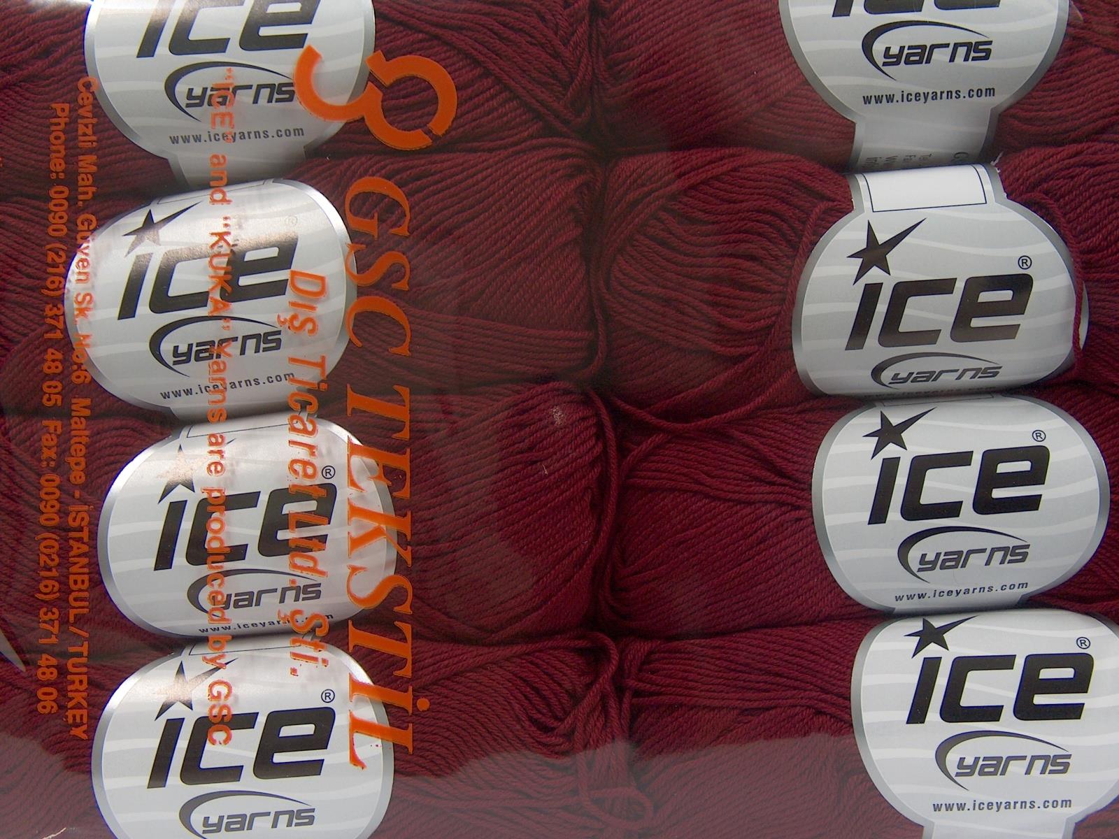 Pure Cotton Fine Burgundy