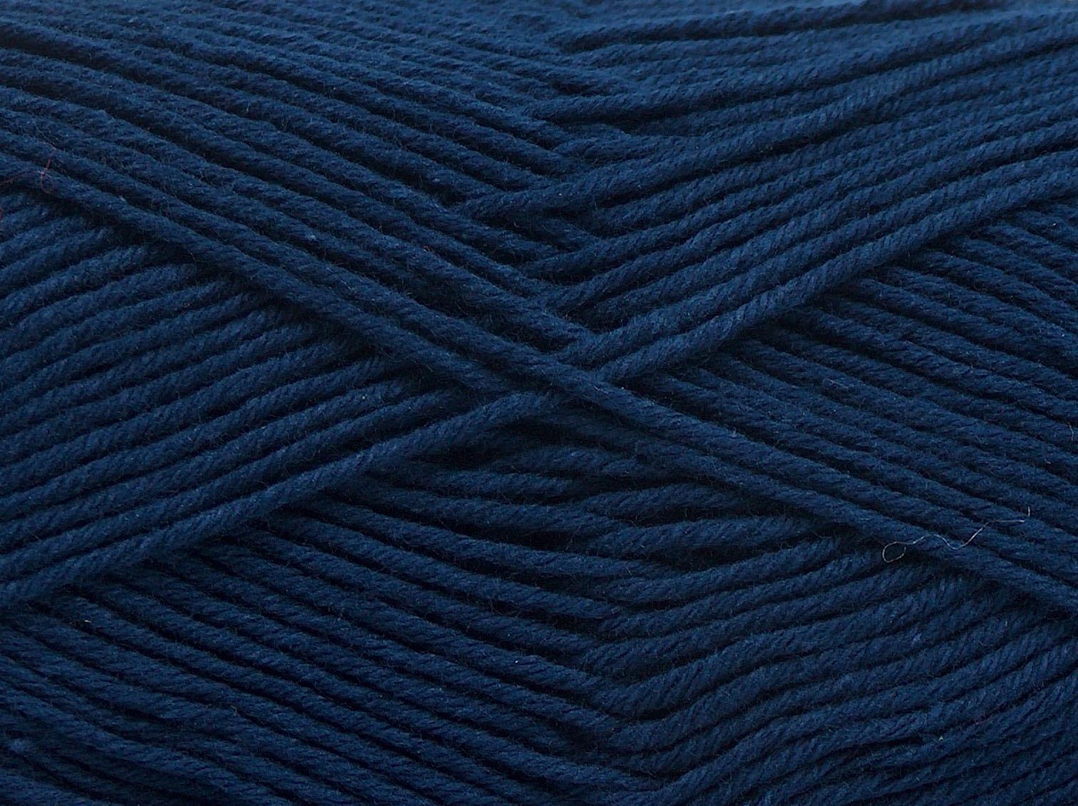 Pure Cotton Fine Navy
