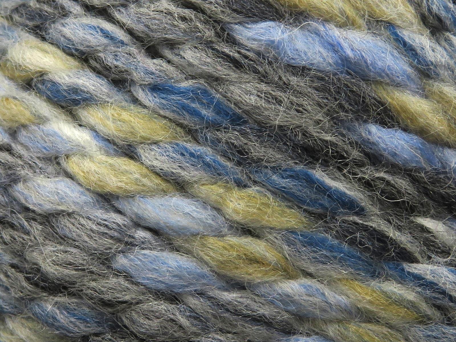 Puzzle Wool Chunky Black, Blue, Grey, Camel