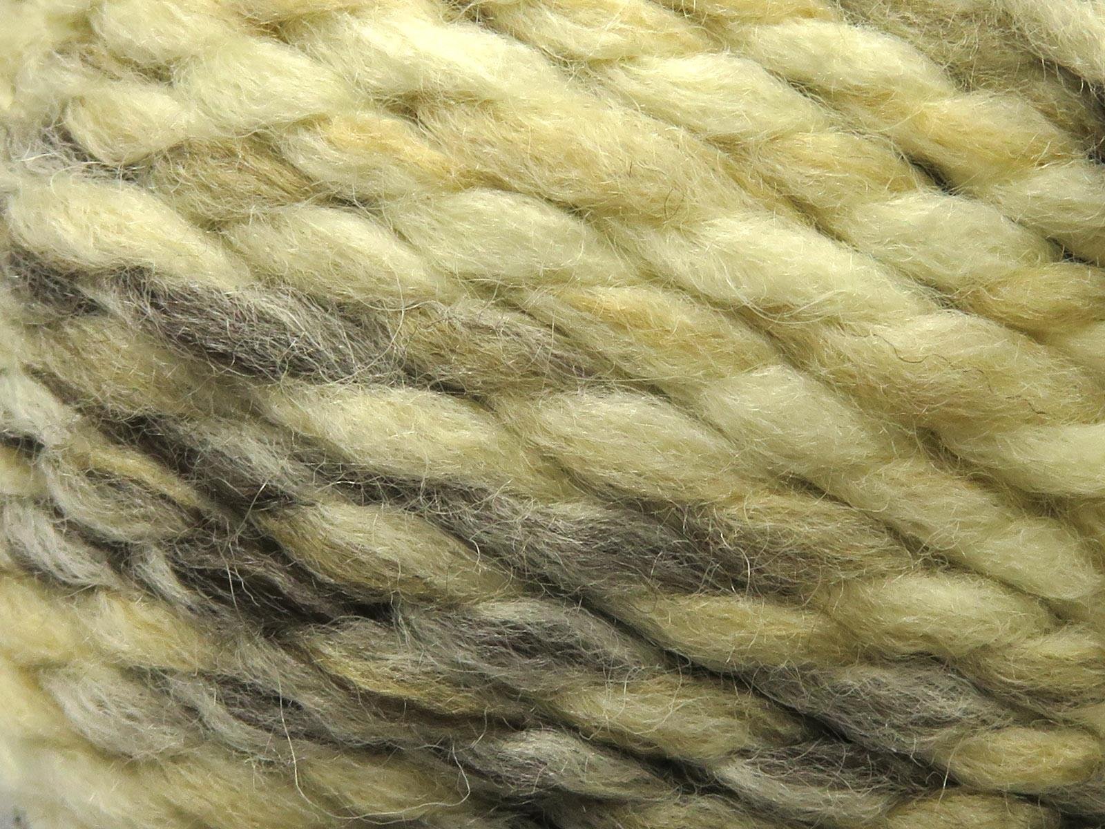 Puzzle Wool Chunky Cream Shades, Camel Shades