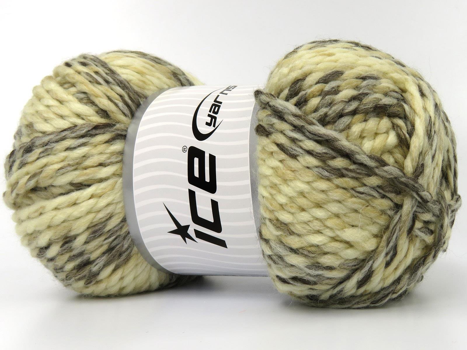Puzzle Wool Chunky Cream Shades, Camel Shades