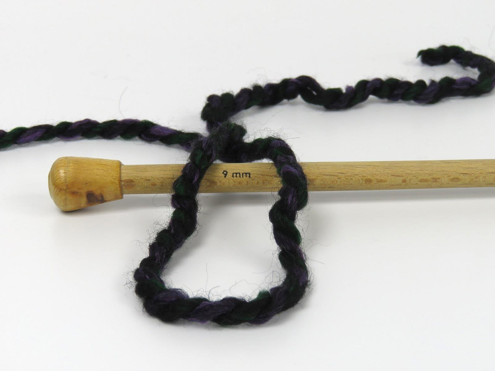 Puzzle Wool Chunky Green, Black, Red, Turquoise, Yellow