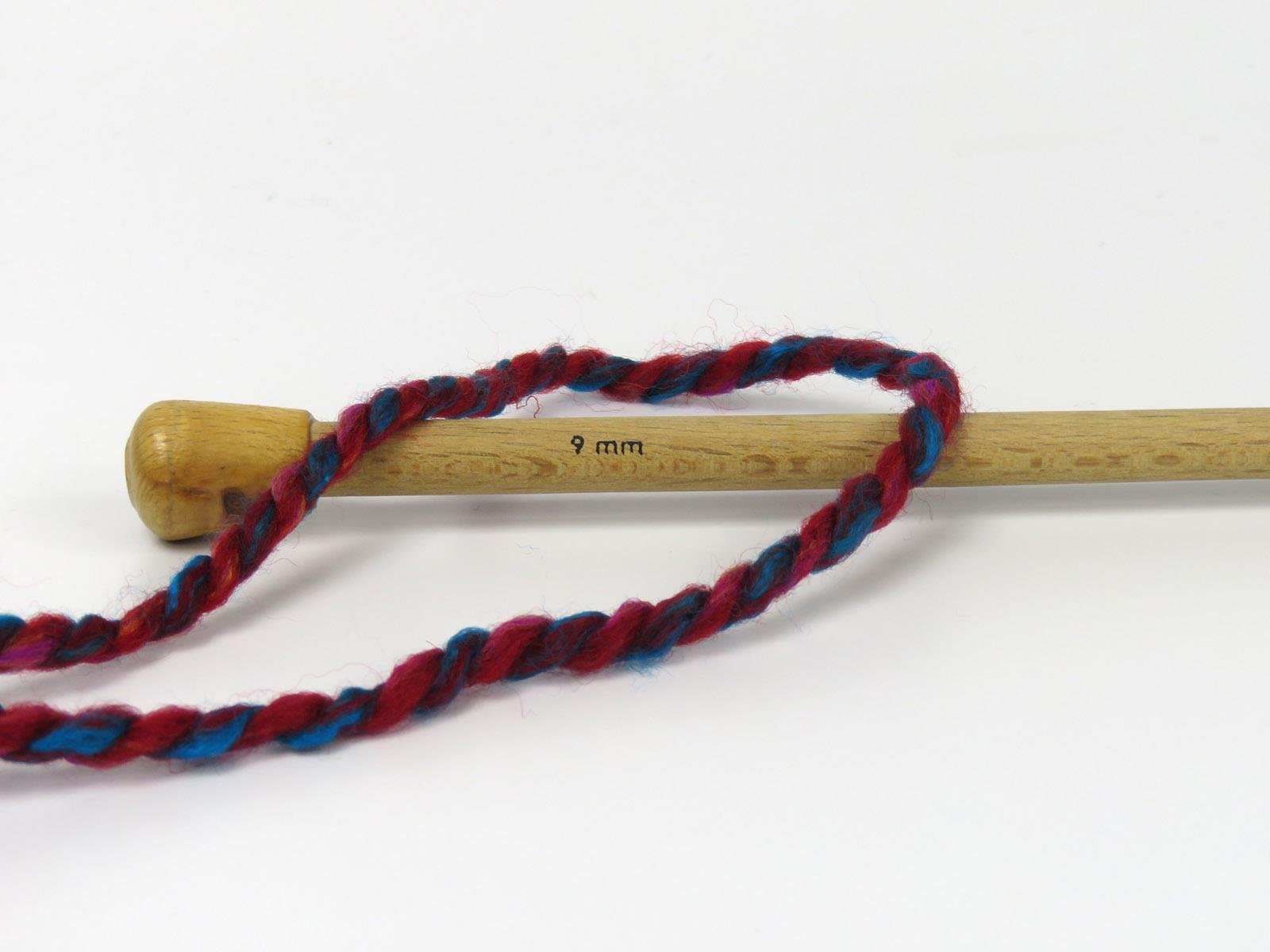 Puzzle Wool Chunky Green, Red, Turquoise, Gold, Fuchsia