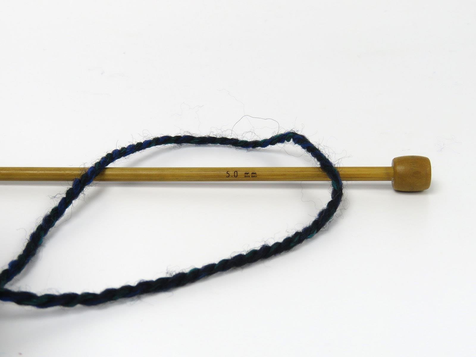 Puzzle Wool Worsted Green, Black, Blue, Grey Shades