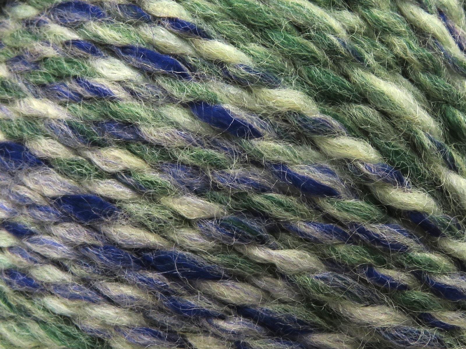 Puzzle Wool Worsted Green, Blue, Cream