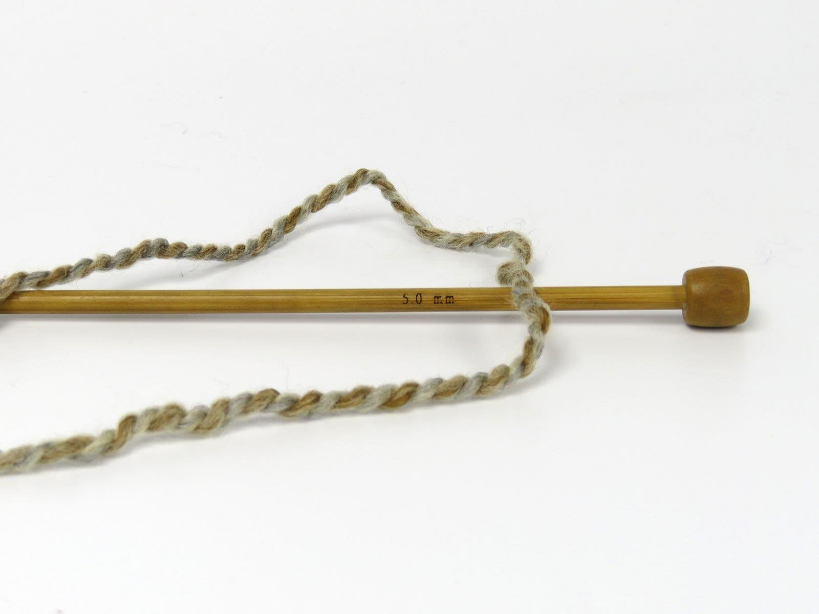 Puzzle Wool Worsted Green, Grey, Gold, Camel