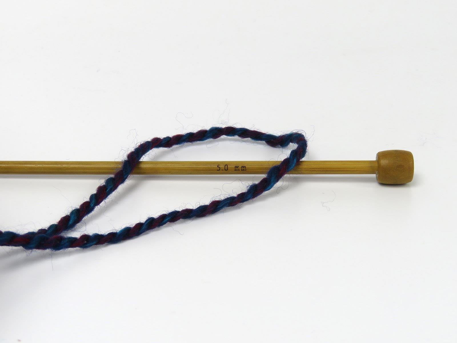 Puzzle Wool Worsted Green, Purple, Turquoise, Yellow, Fuchsia, Copper