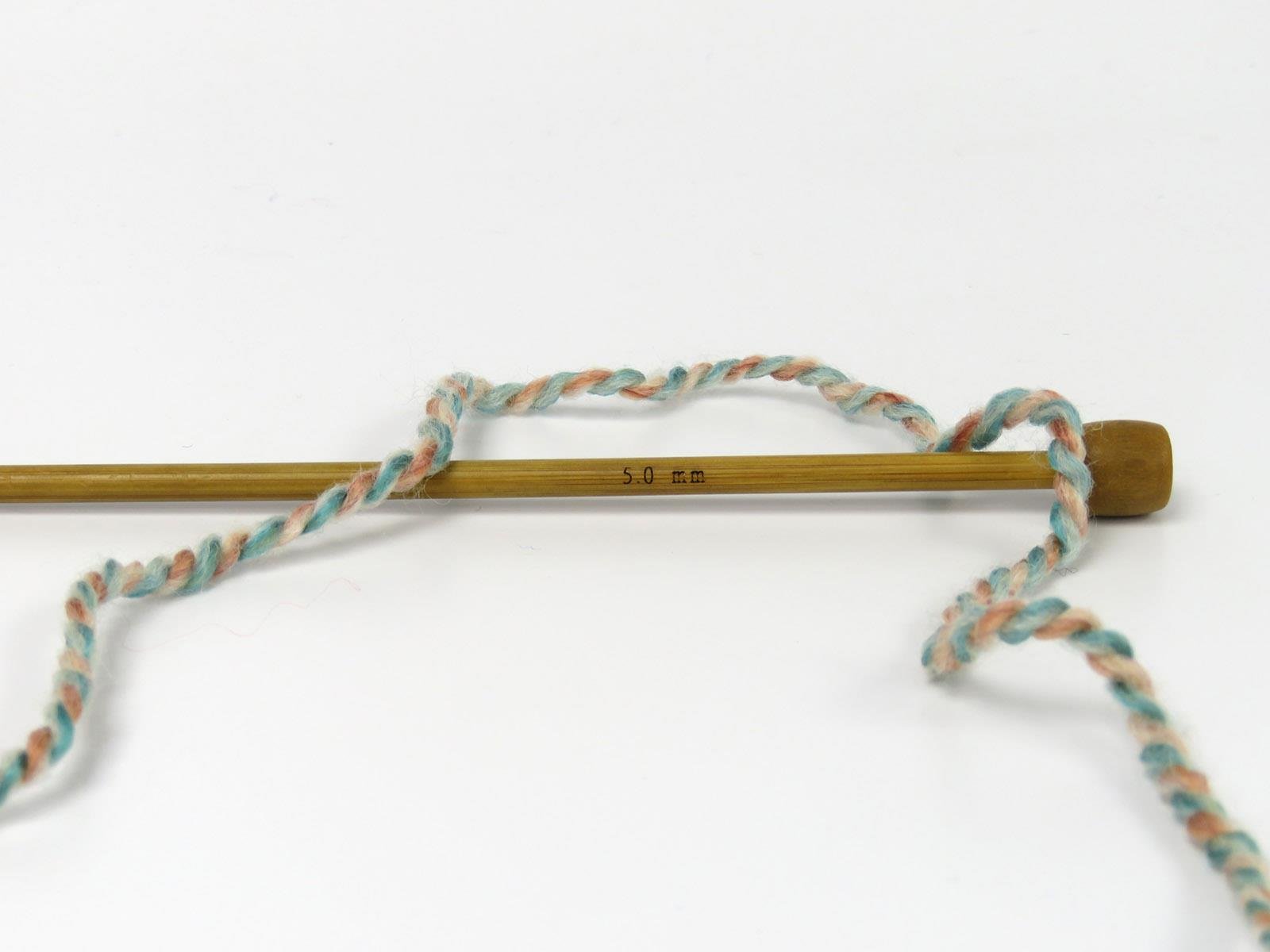 Puzzle Wool Worsted Green, Turquoise, Camel, Salmon Shades