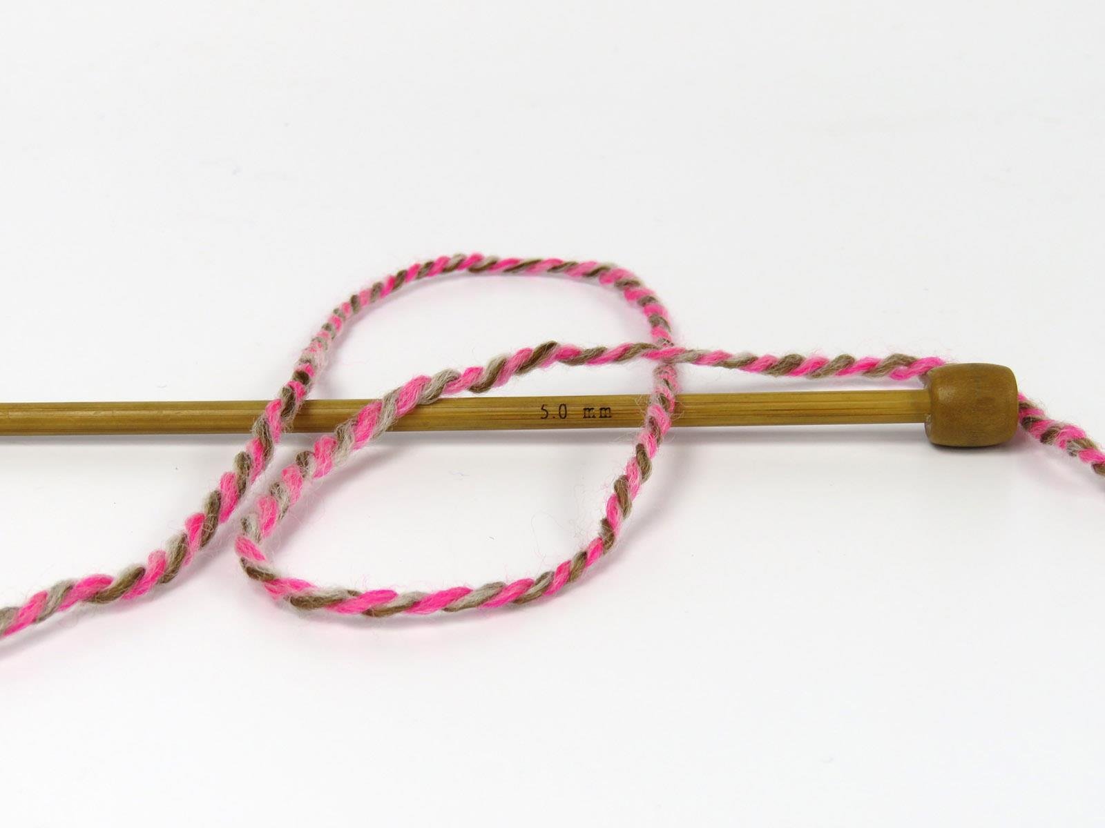 Puzzle Wool Worsted Grey, Camel, Pink Shades