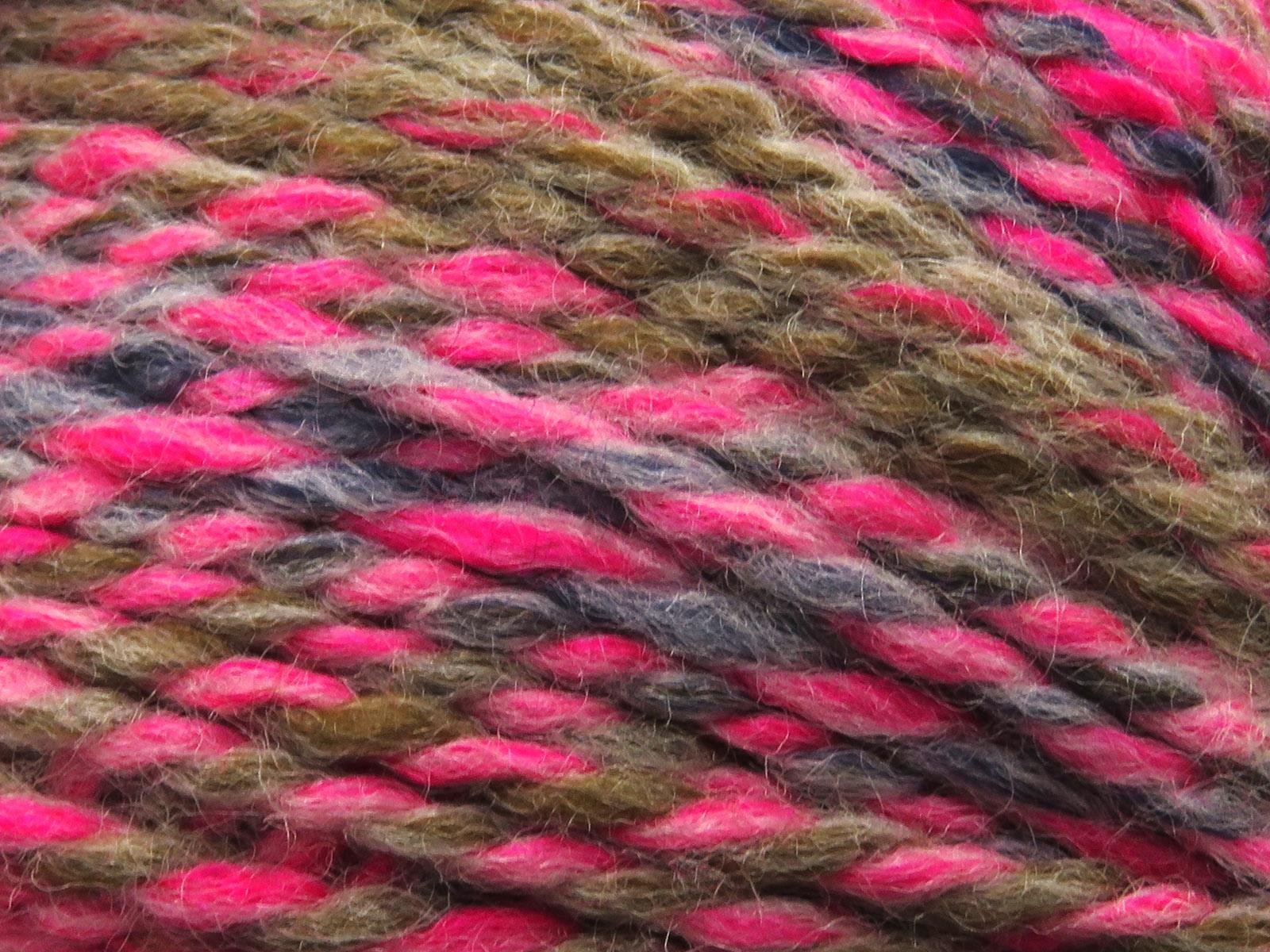 Puzzle Wool Worsted Grey, Camel, Pink Shades