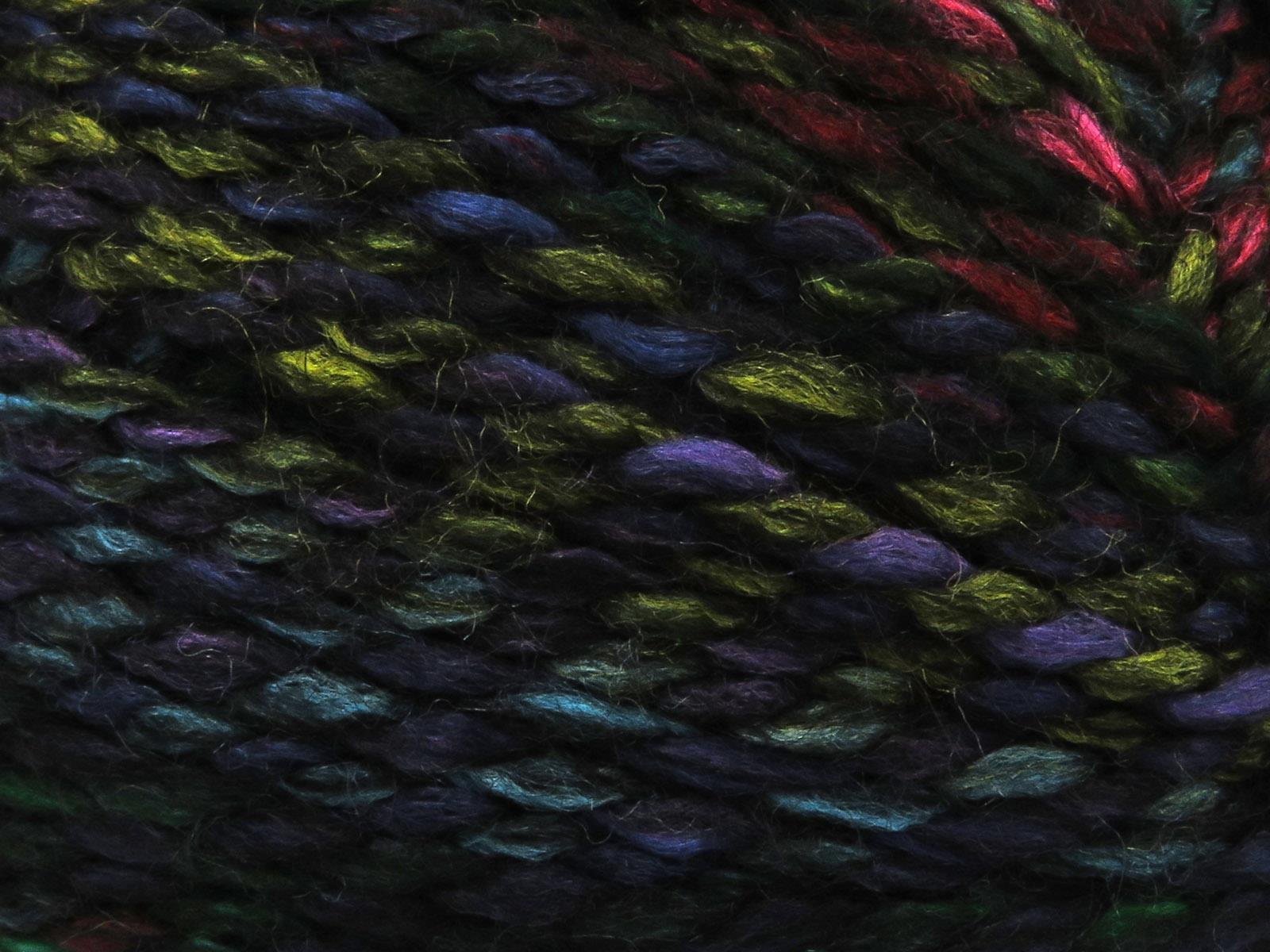 Puzzle Wool Worsted Pink, Black, Purple, Red, Green Shades