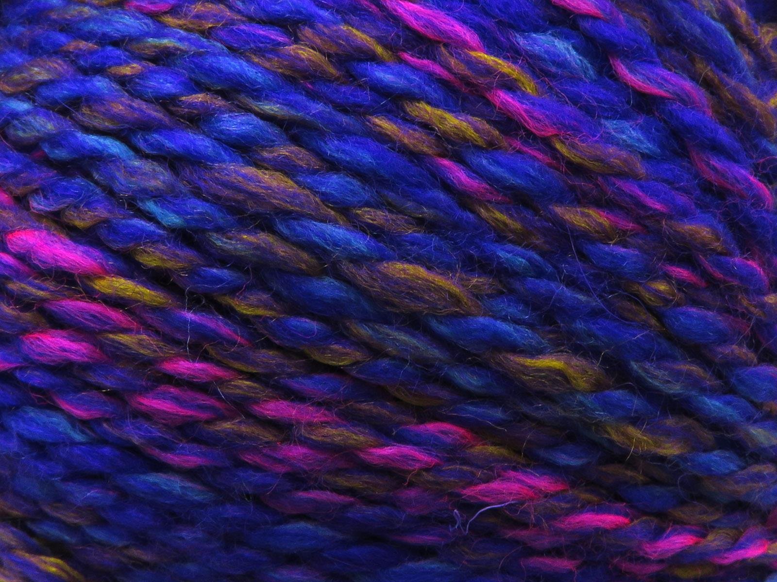 Puzzle Wool Worsted Pink, Purple, Turquoise, Gold