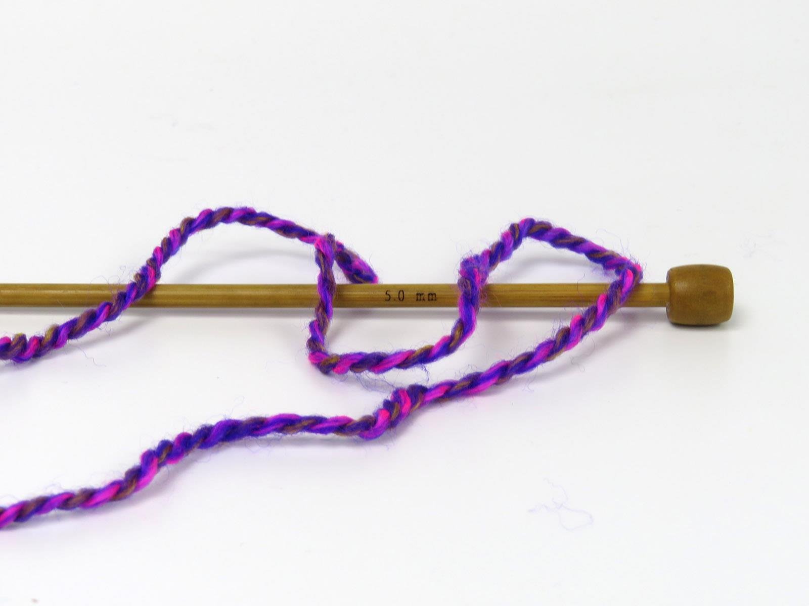 Puzzle Wool Worsted Pink, Purple, Turquoise, Gold