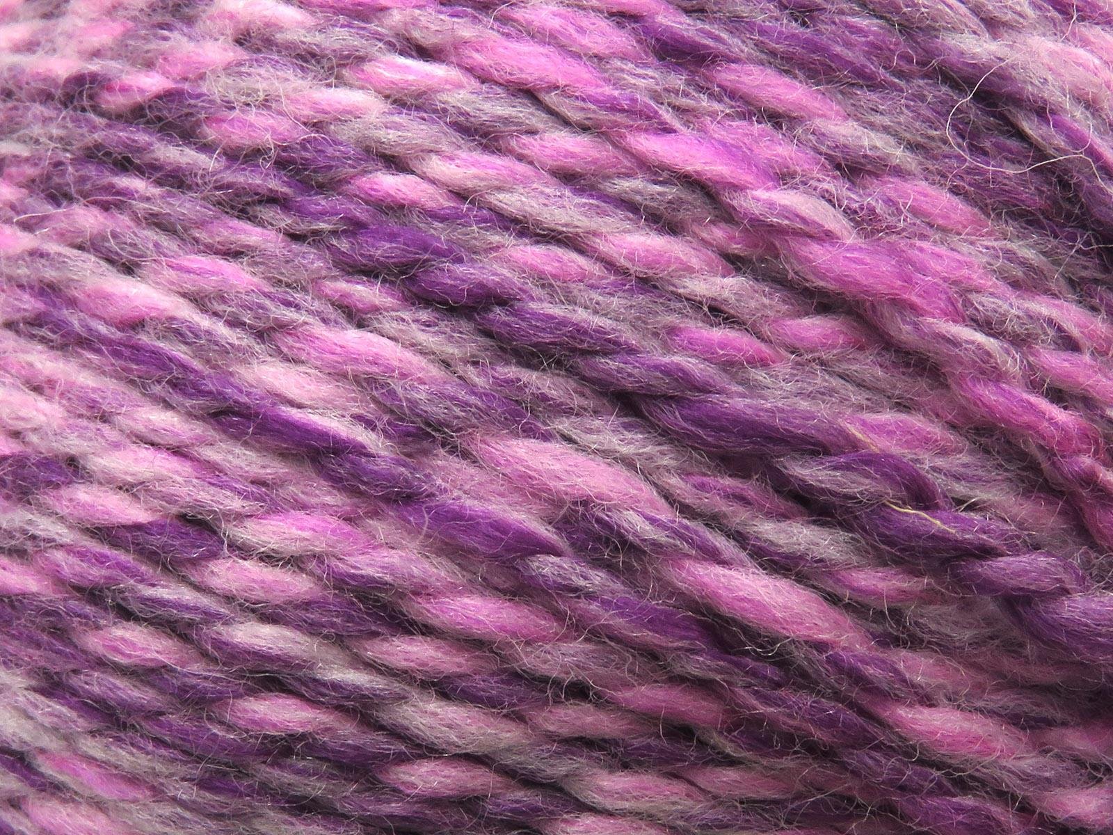 Puzzle Wool Worsted Purple, Pink Shades