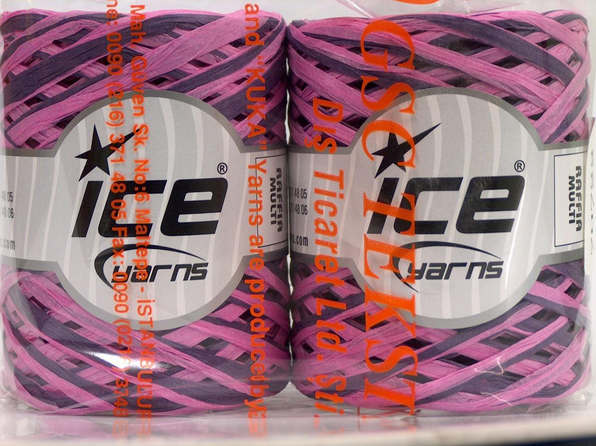 Raffia Multi Pink, Purple