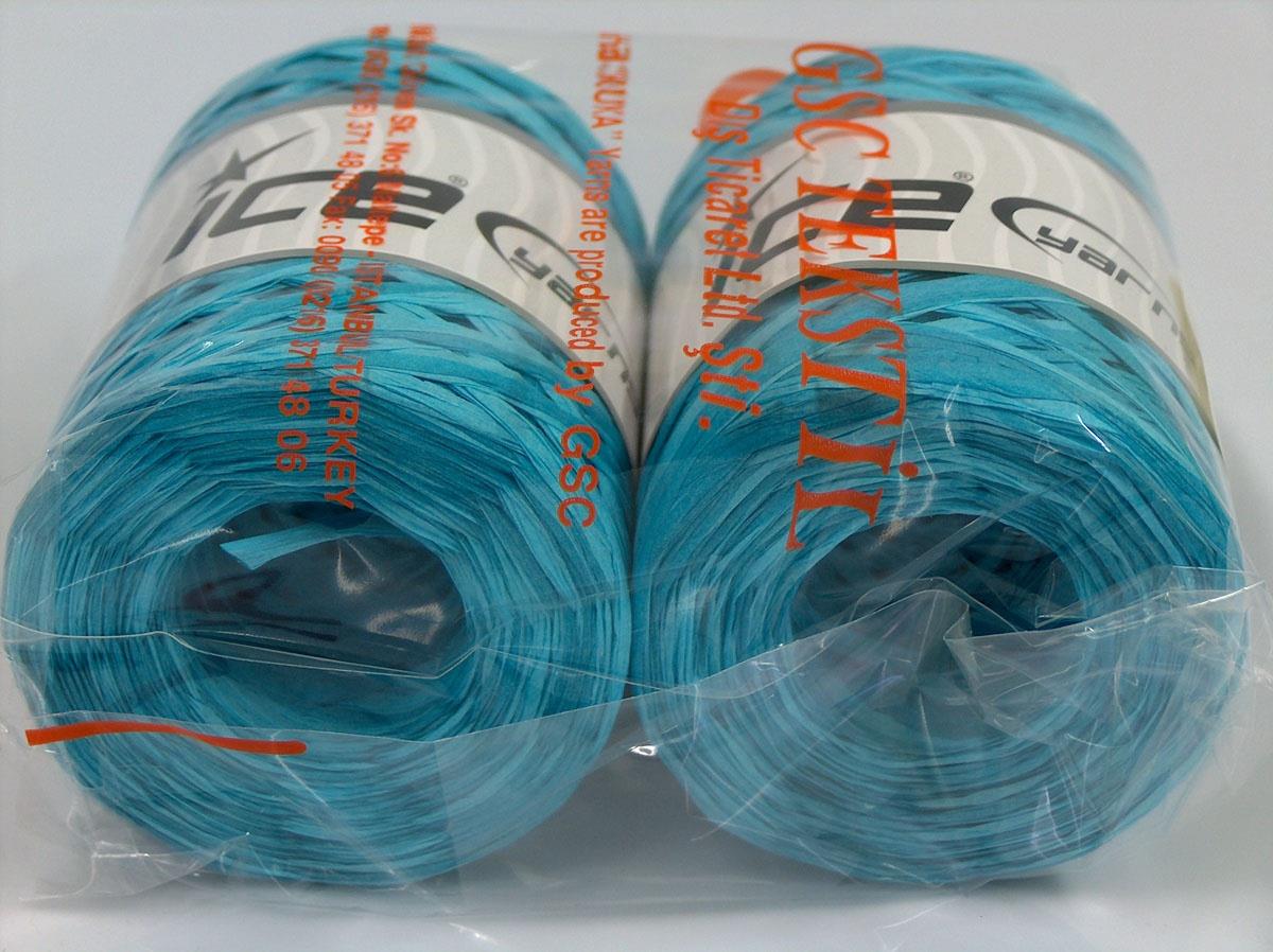 Raffia Multi Turquoise Shades