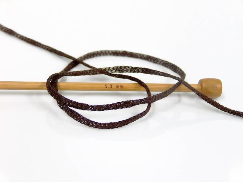 Ribbon Wool Dark Brown