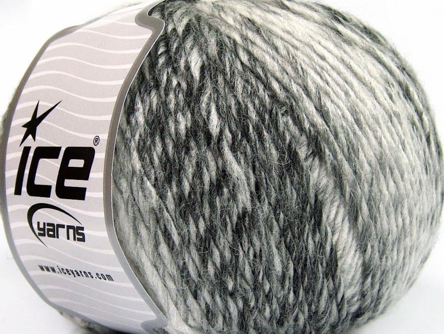 Roseto Worsted Black, White, Grey Shades