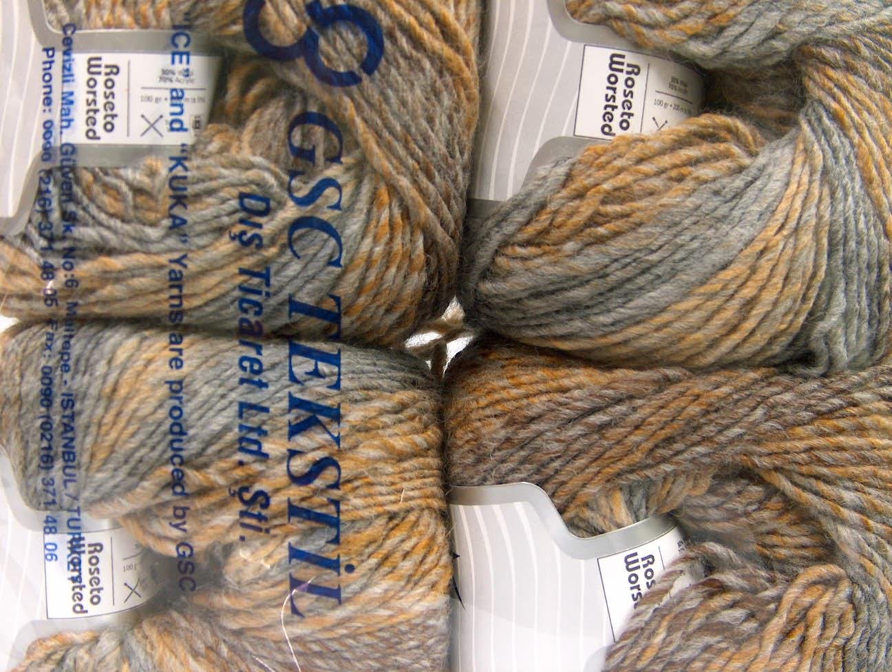Roseto Worsted Gold, Grey Shades