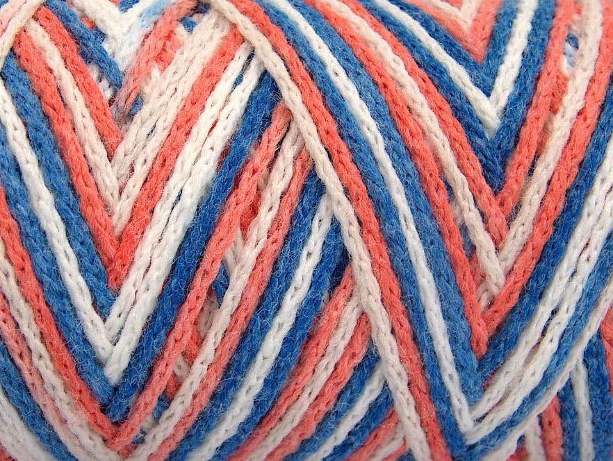 Saver Chain Color Blue, White, Salmon