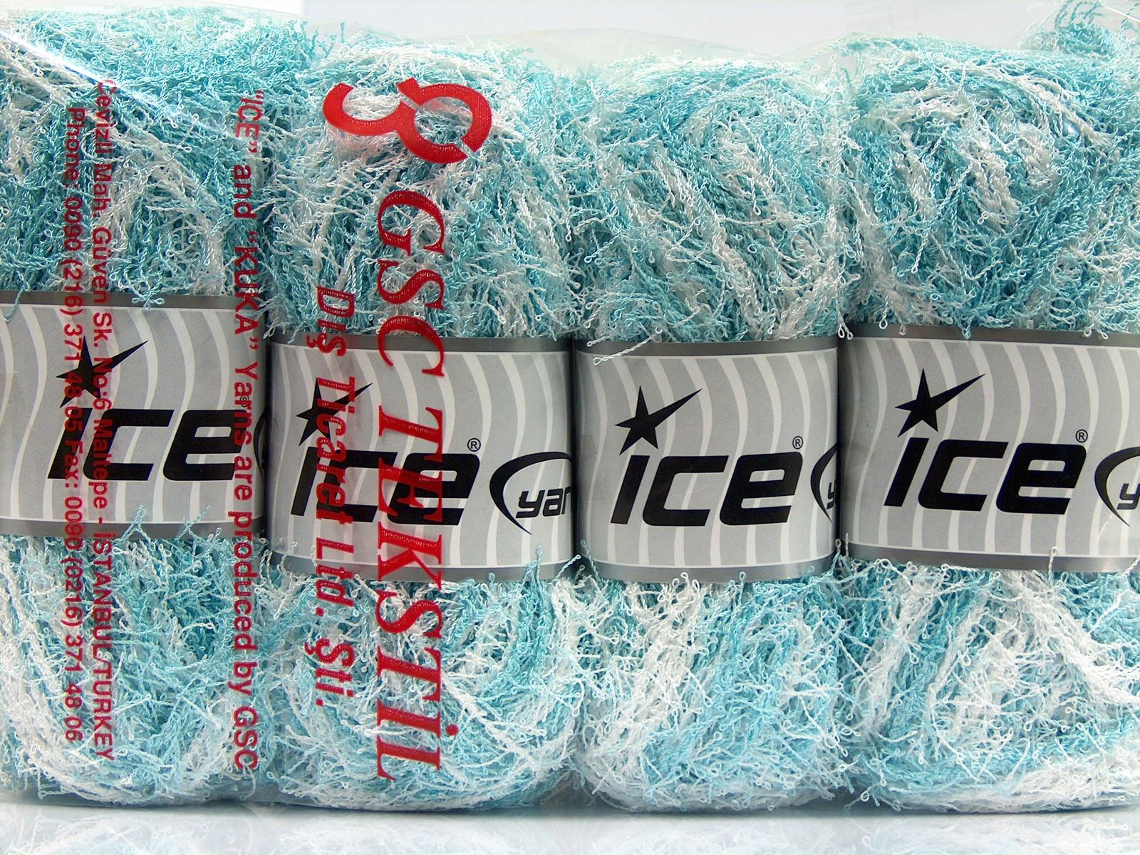 Scrubber Twist White, Light Turquoise