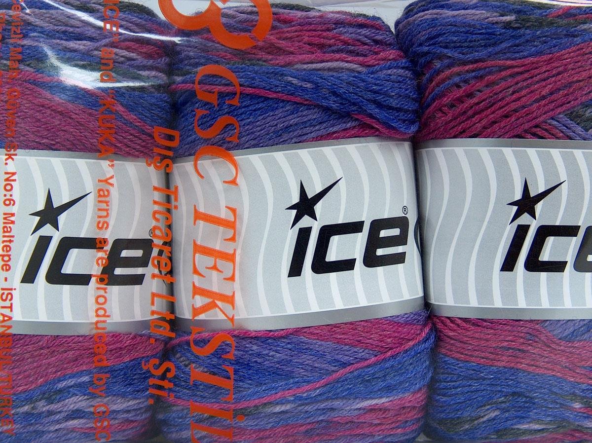 Silk Bamboo Sock Black, Fuchsia, Lilac Shades