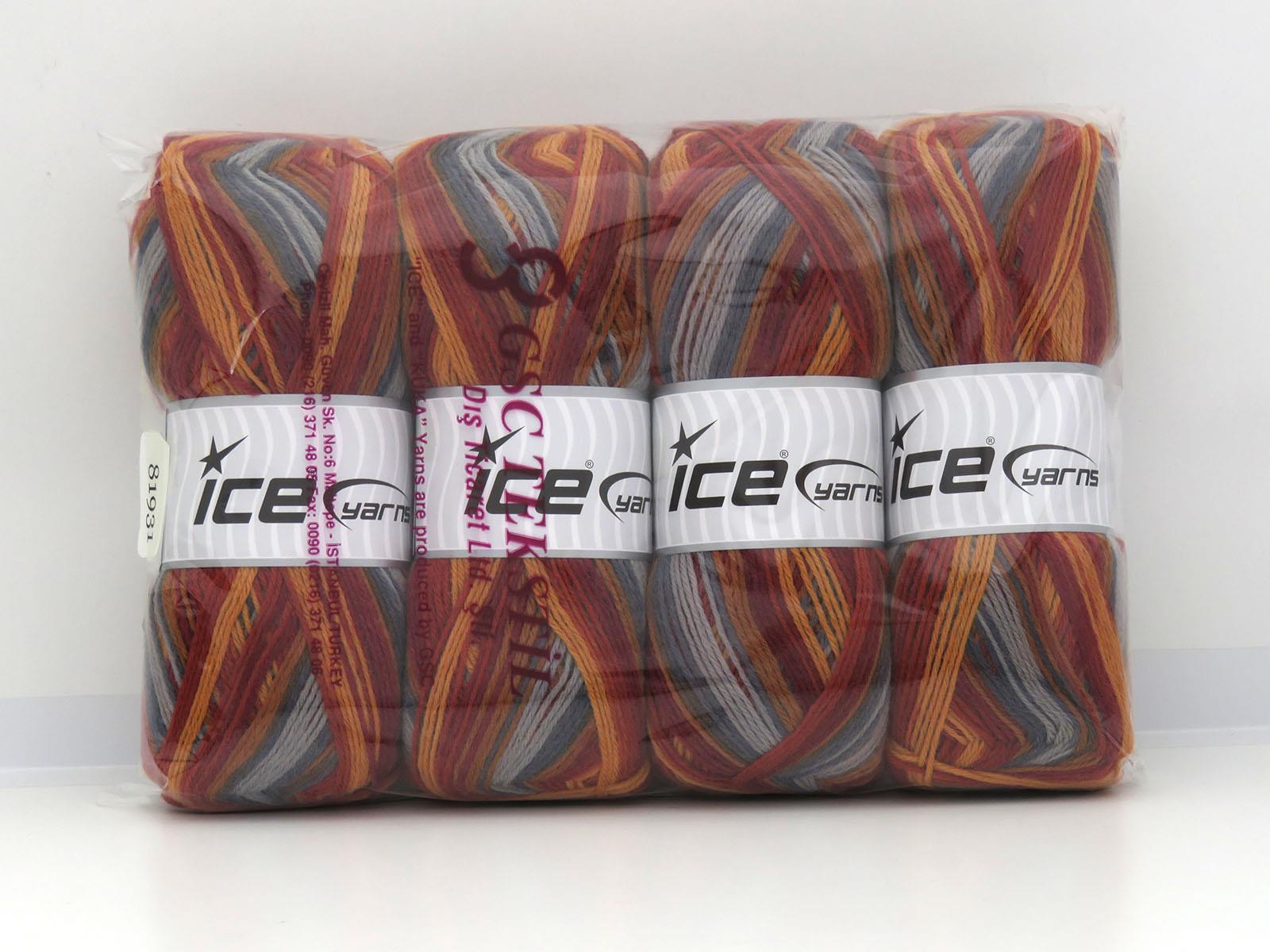 Sock Varicolor Gold, Grey Shades, Copper Shades