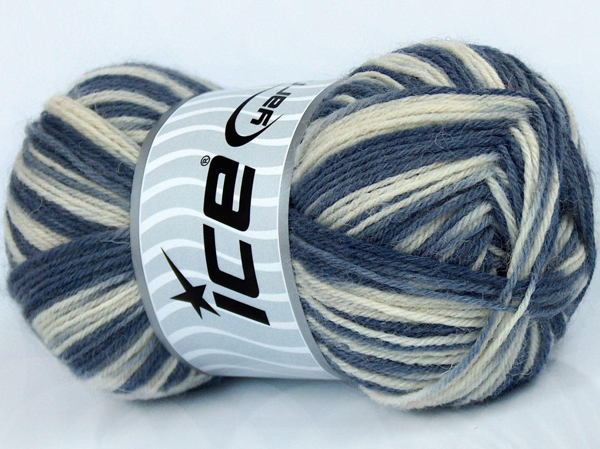 SockenWolle Cream, Grey Shades