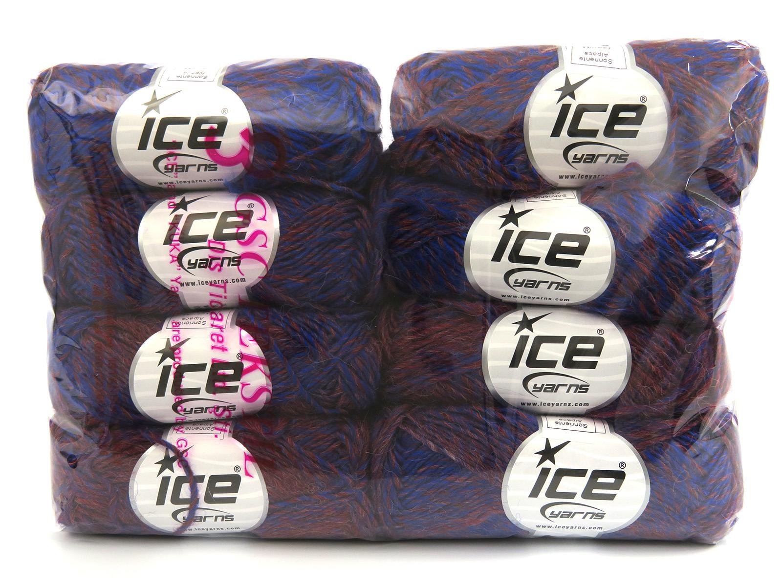 Sonriente Alpaca Blue, Burgundy