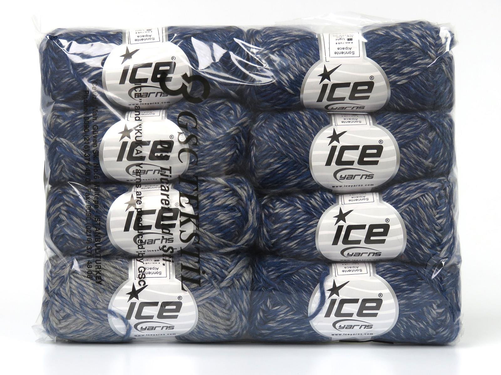 Sonriente Alpaca Blue, Light Grey