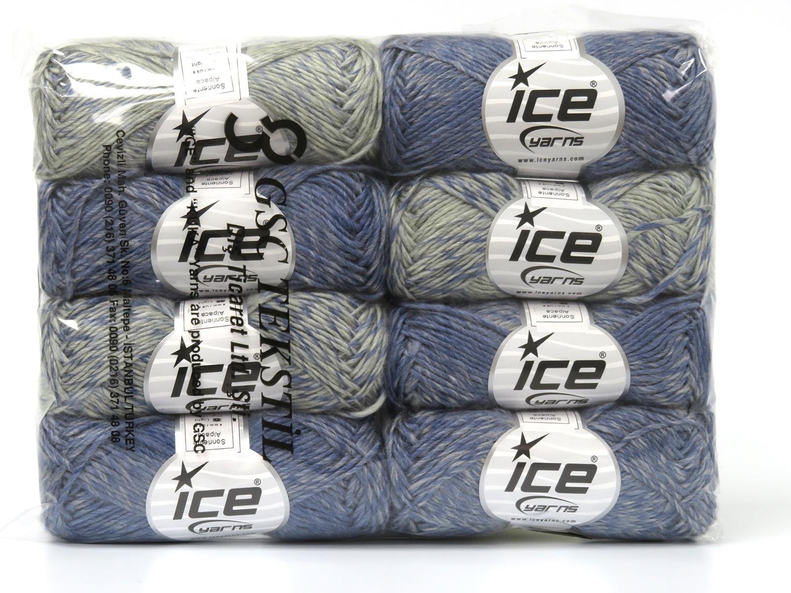 Sonriente Alpaca Light Grey, Light Blue