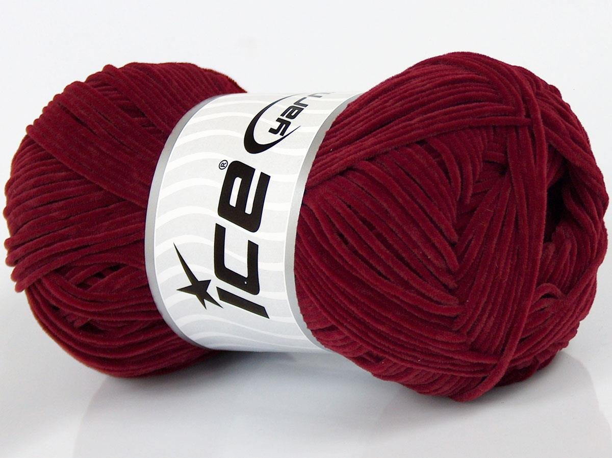 Suede Chenille Ruby Red