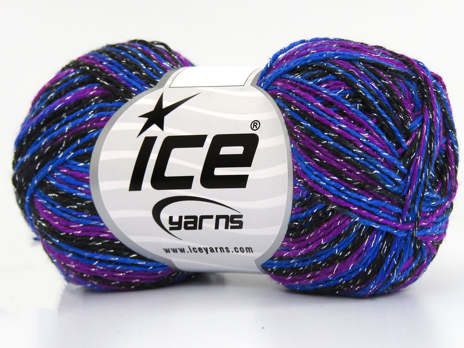 Summer Rose Glitz Black, Blue, Purple
