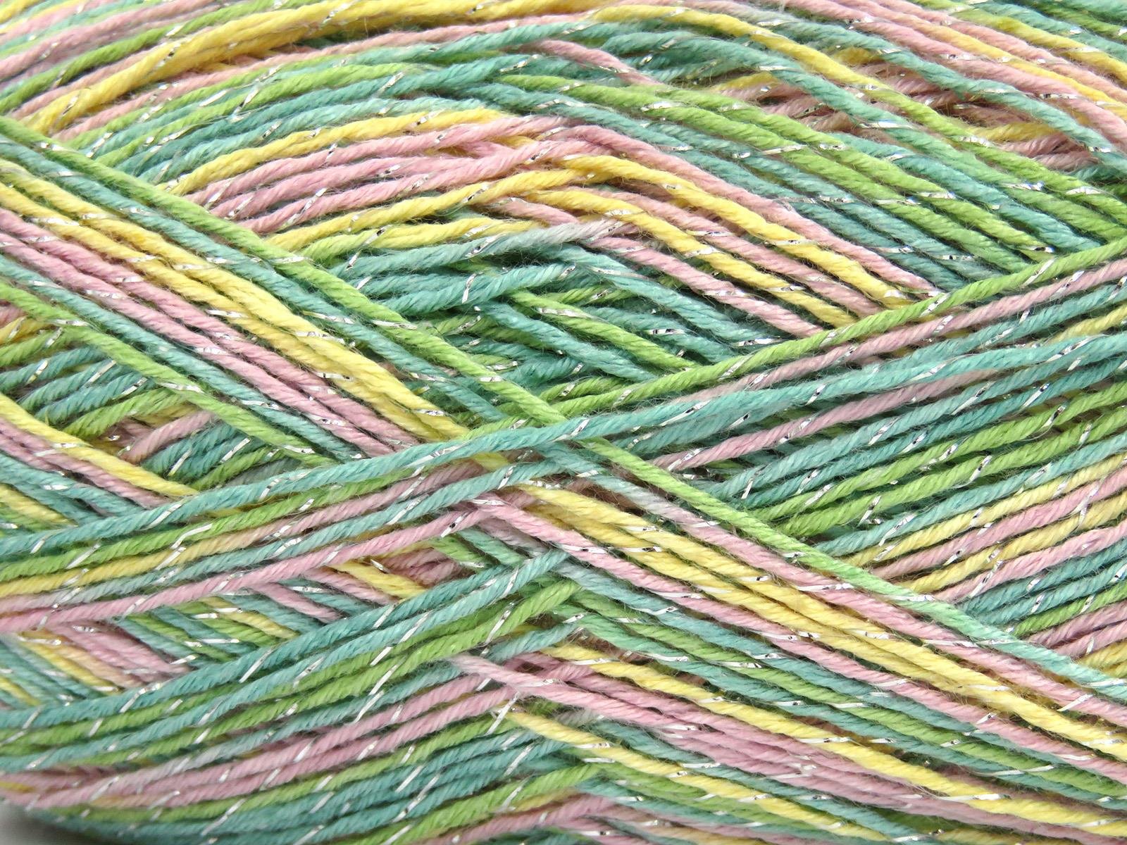Summer Rose Glitz Green, Pink, Yellow